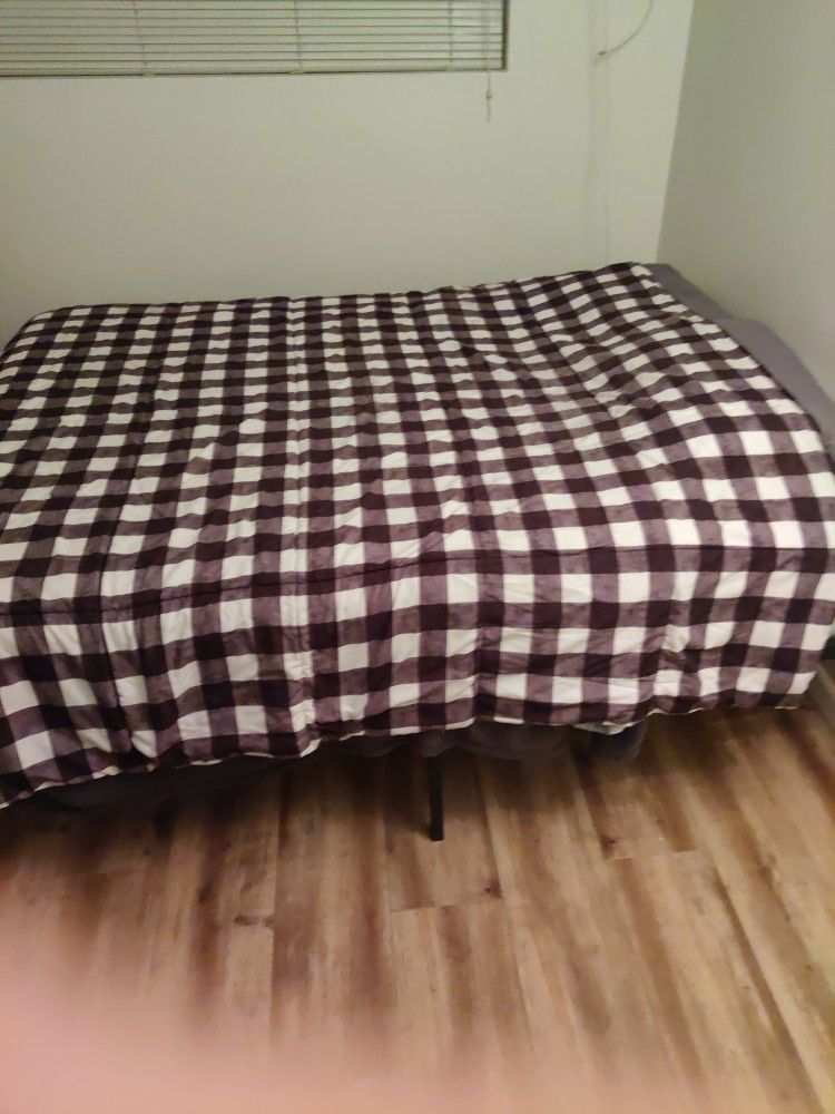 Queen Bed Frame & Mattress