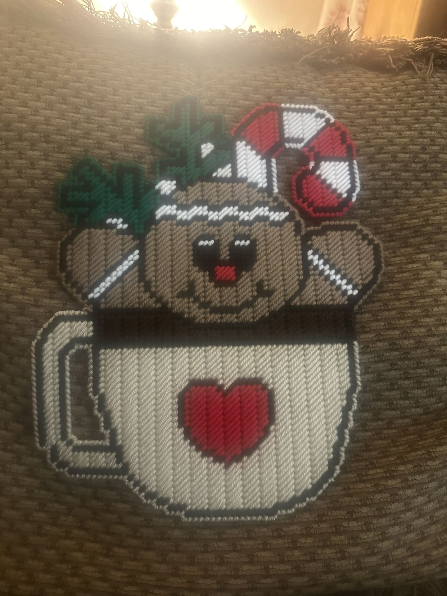 Handmade Gingerbread Man In Coffee Cup Magnet