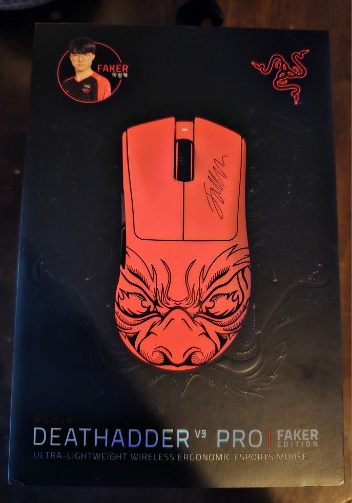 Razer DeathAdder V3 Pro Faker Edition Wireless Mouse Red