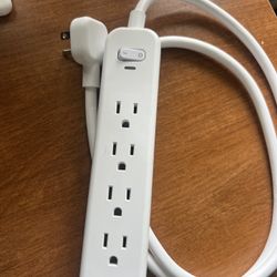 6-Outlet Surge Protector with 4' Extension