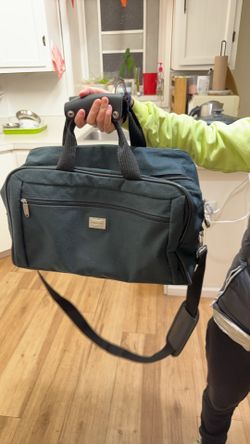 Forecast Vintage Green Travel Duffel Bag with Shoulder Strap