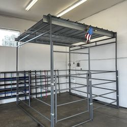 10x10 Horse Stall With Shelter Goat Sheep