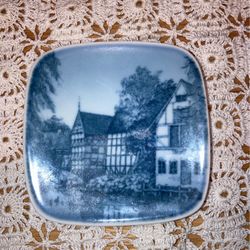 Porcelain B&G Mini Plate Made In Copenhagen