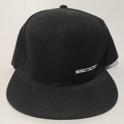 Scion Car Hat Stitched Black Baseball Cap One Size Fits All Adult Snapback