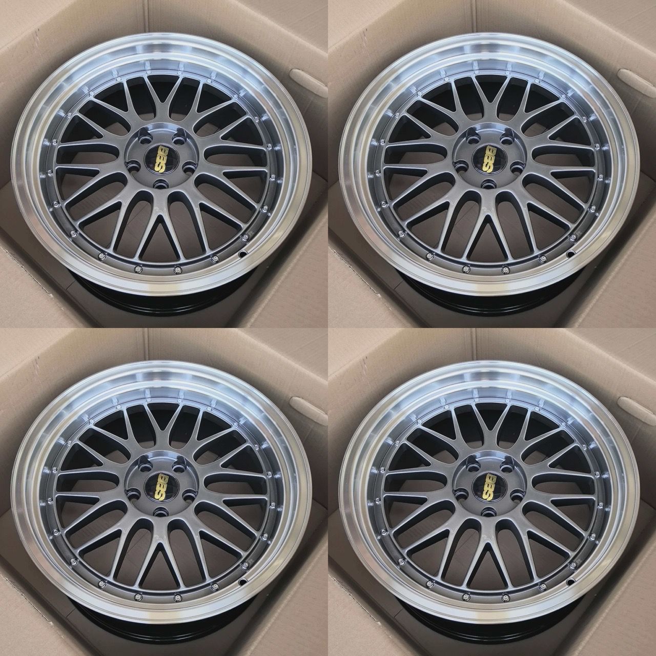 Brand New 18” BBS LM Style Wheels 18x8/18x9 5x114.3 ET33/30 CB73.1 JDM ...