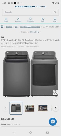 LG washer and dryer you can connect to your phone