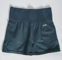 ABYL Green High-Waist Seamless Shorts
