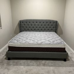 Eastern King Bed With Pillowtop Bamboo Mattress Only
