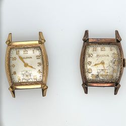 Vintage Bulova Wrist Watch Face Only 1940s Set