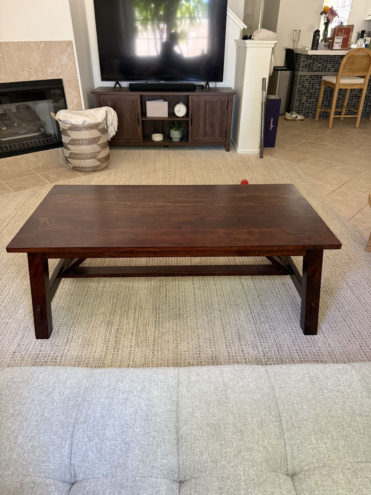 World Market Solid Wood Coffee Table