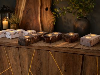 Wooden Tealight Candle Holders