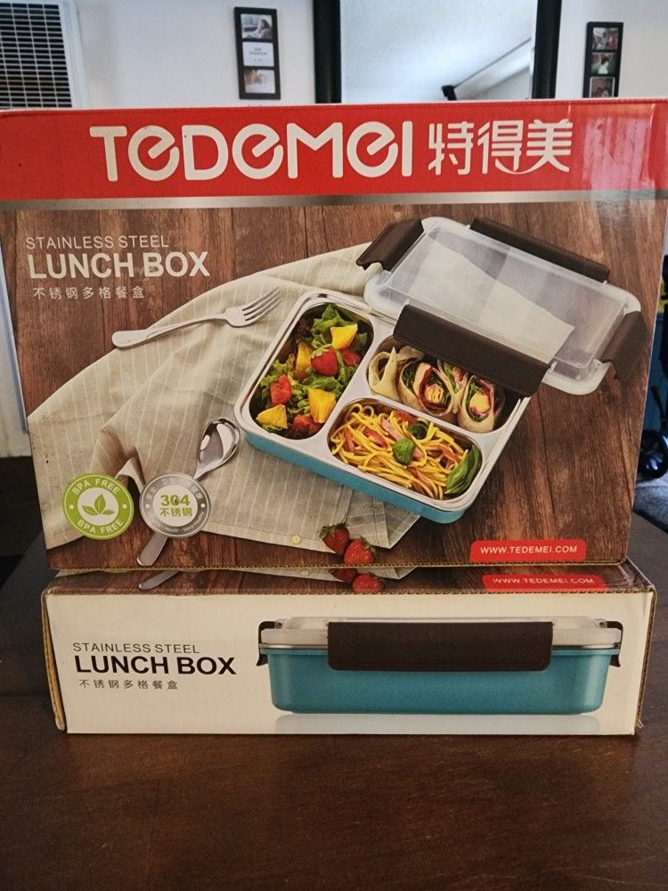 Stainless steel lunch box (Color Green)