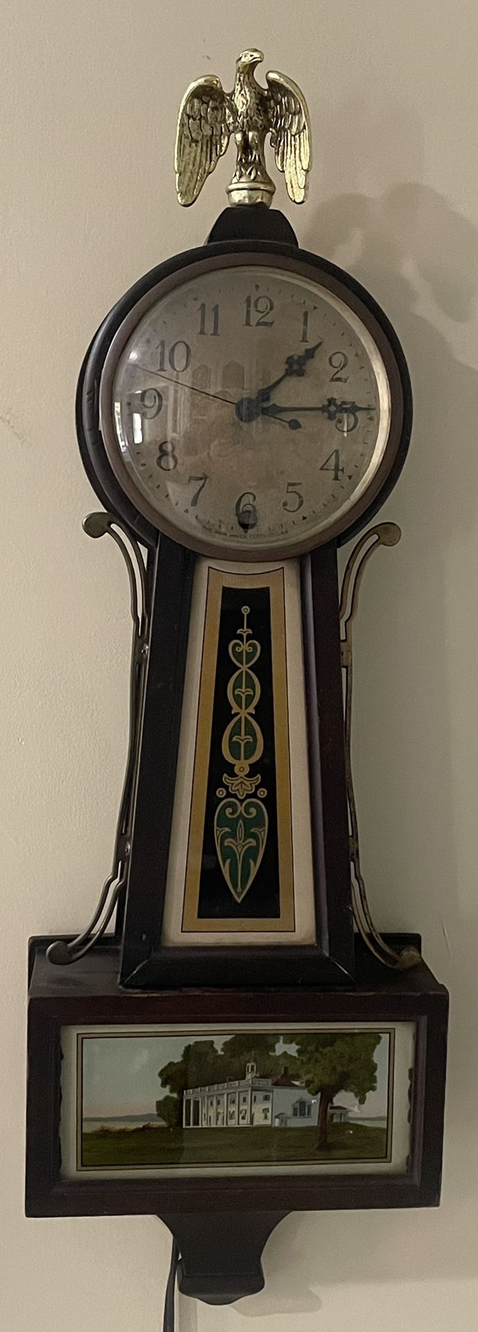 Antique New Haven Banjo Electric Clock