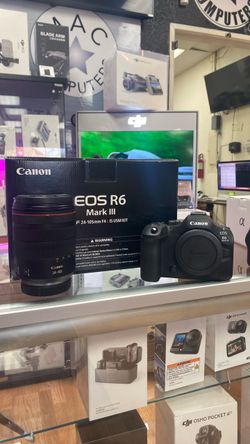 Canon R6 iii with RF 24-105mm f4.  Open box