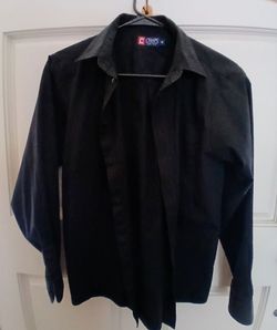 Chaps black button down Oxford dress shirt boy size 16