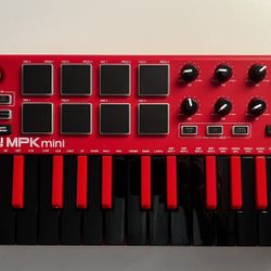 Akai MPK Mini (Red Limited Edition) – Great Condition