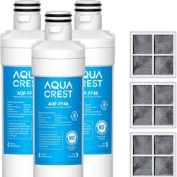 AQUA CREST LT1000PC ADQ747935 Replacement for LG® LT1000P®/PC/PCS ThinQ® Refrigerator Water Filter, LMXS28626S, LFXS26973S, MDJ1, ADQ1, 