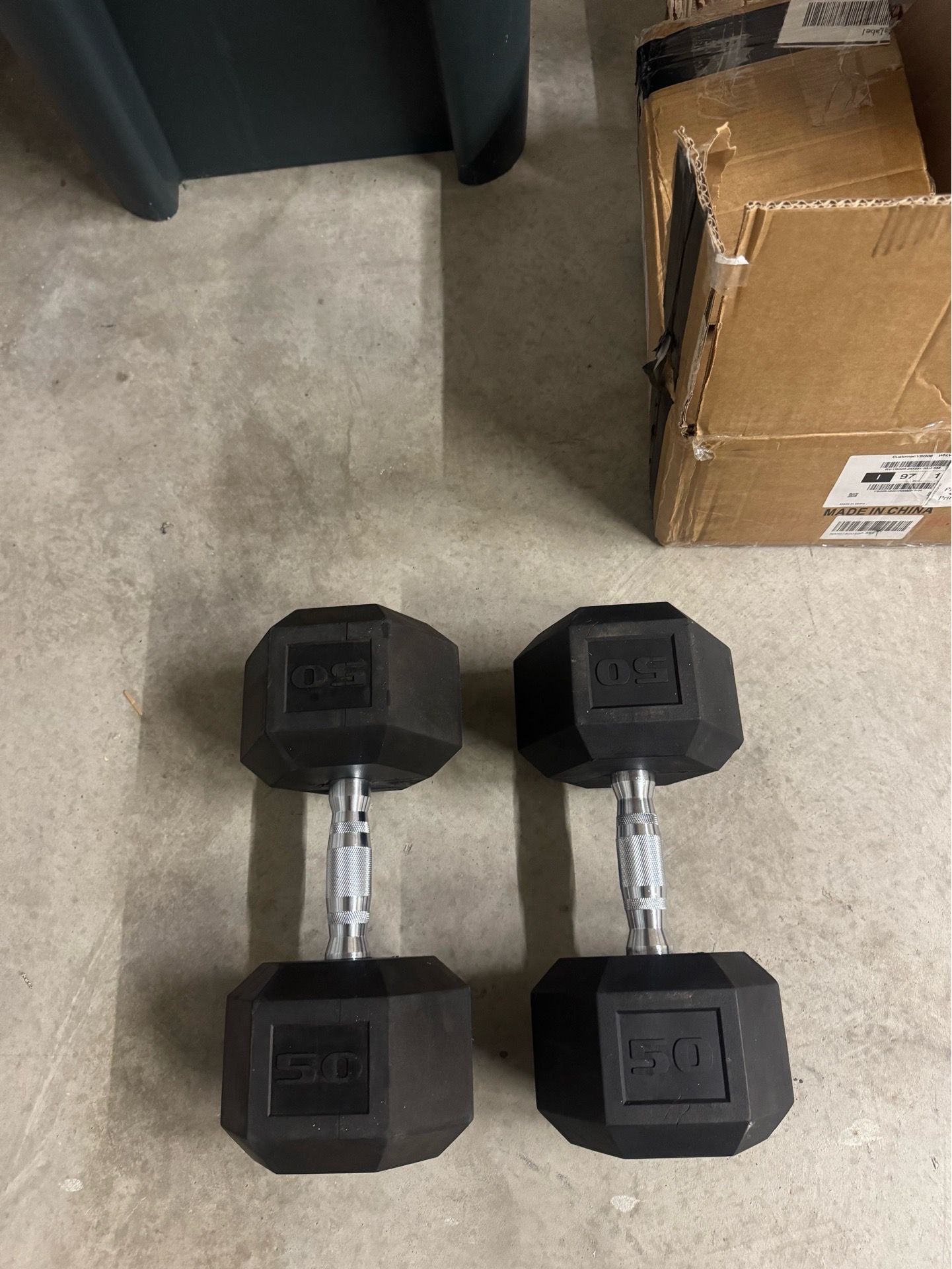 50 lbs dumbells