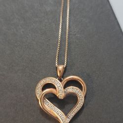 Gold Plated Diamond Necklace 