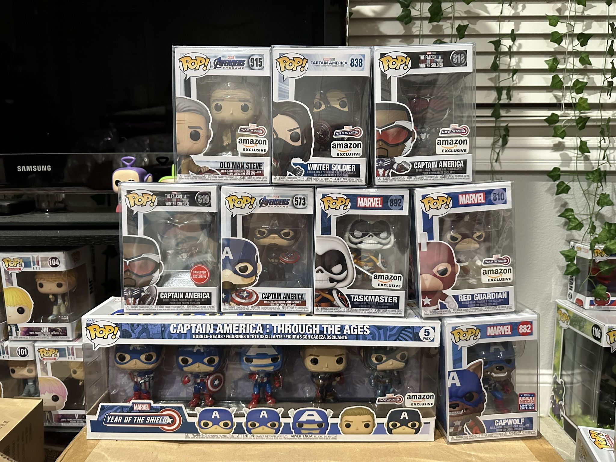 Captain America Funko Pop Lot/Bundle of 9