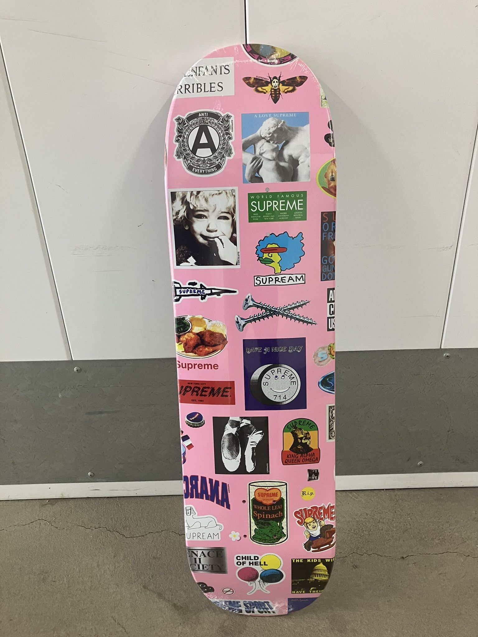 SUPREME STICKERS SKATEBOARD