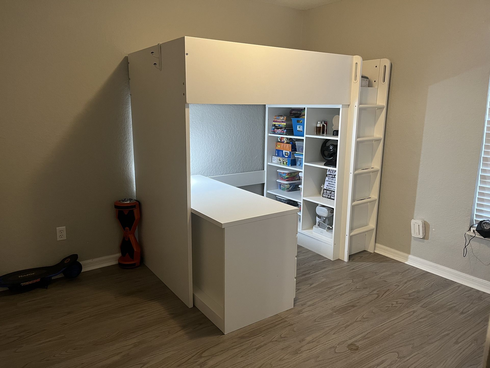 Ikea Loft Bed With Desk (Twin Mattress NOT included)