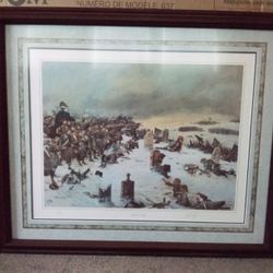 Napoleon Print Signed with 1928 Book