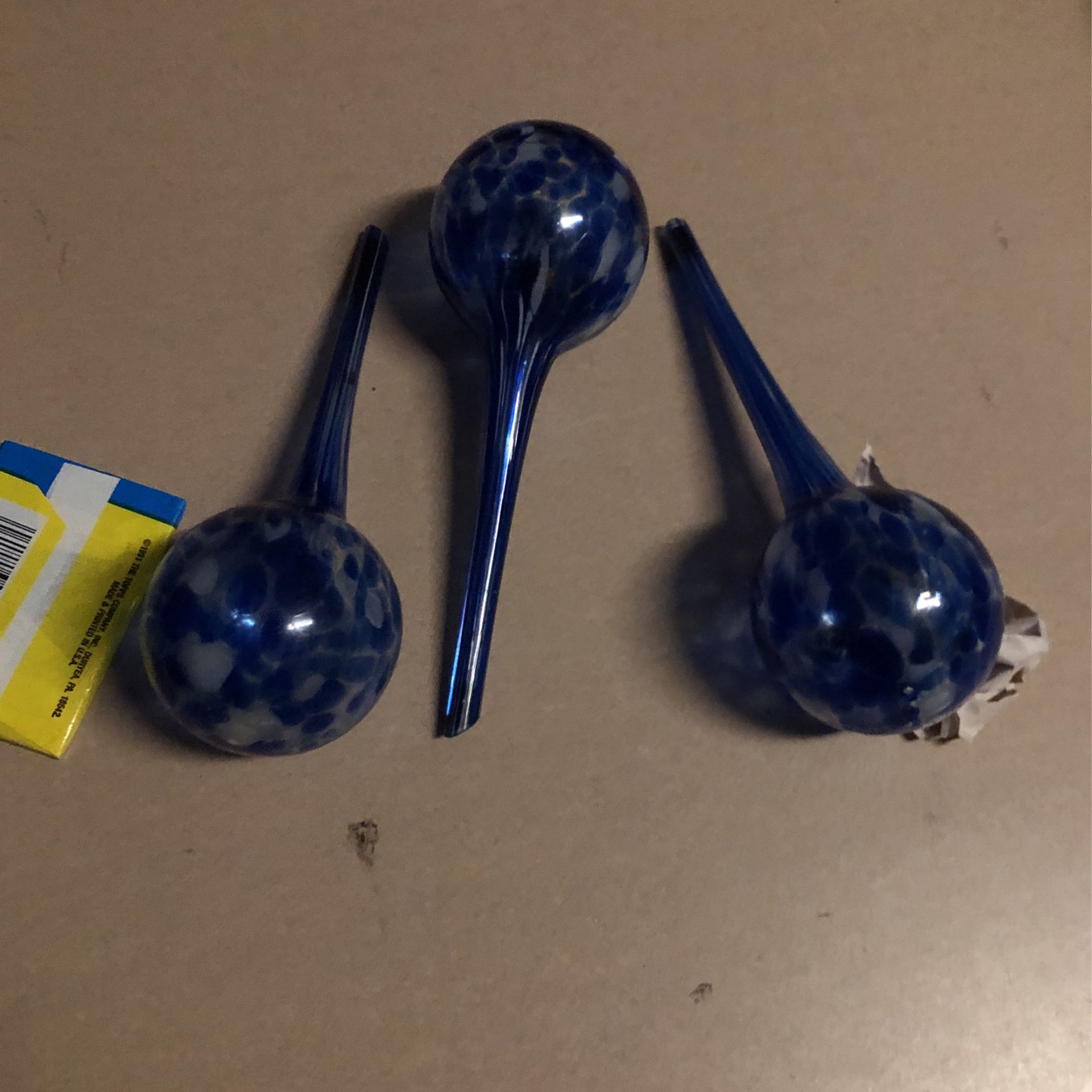 3 Glass Plant Watering Globes