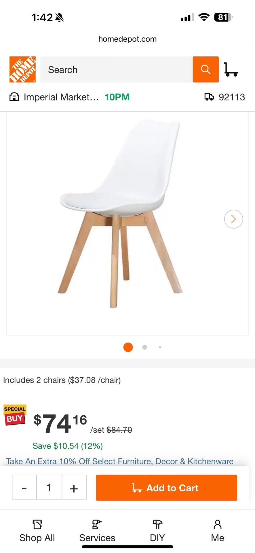 New Dining Chairs: In Original Plastic