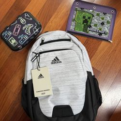 Adidas Backpack Brand New W/Tags, 2 Supply Carriers!