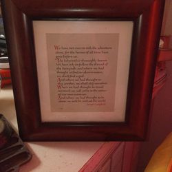 Framed Joseph Campbell Quote Art