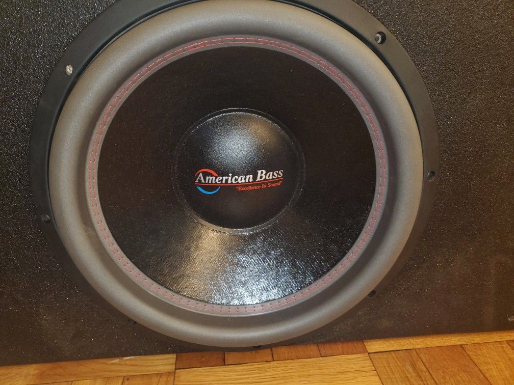 15INCH AMERICAN BASS HD 3000WATTS subwoofer IN A Q-BOMB VENTED BOX