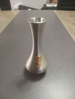 4.25" Pewter bud vase