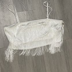 SHEIN VCAY Plus Fringe Trim Cami Top