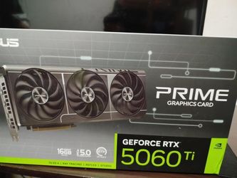 ASUS PRIME NVIDIA GeForce RTX 5060 Ti 16GB GDDR7 PCI Express 5.0 Graphics Card Black