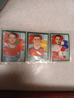 FIFA World Cup sticker green parallel set of three