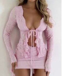 Pink Lace Top