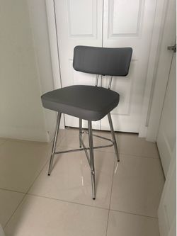 2 Gray bar stools