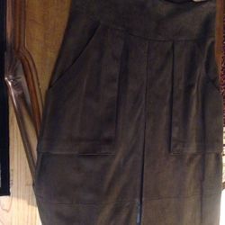 Lamb Suede Skirt Akris 