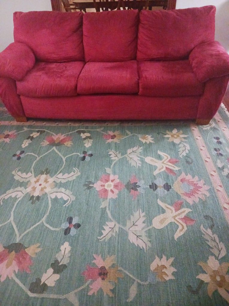 Sofa, Red Plush