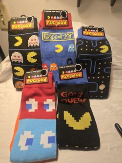 Pac-man Socks 5 Pair