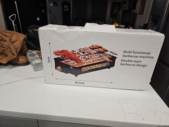 Multi functional double layer BBQ machine