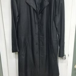 Leather trench Coat