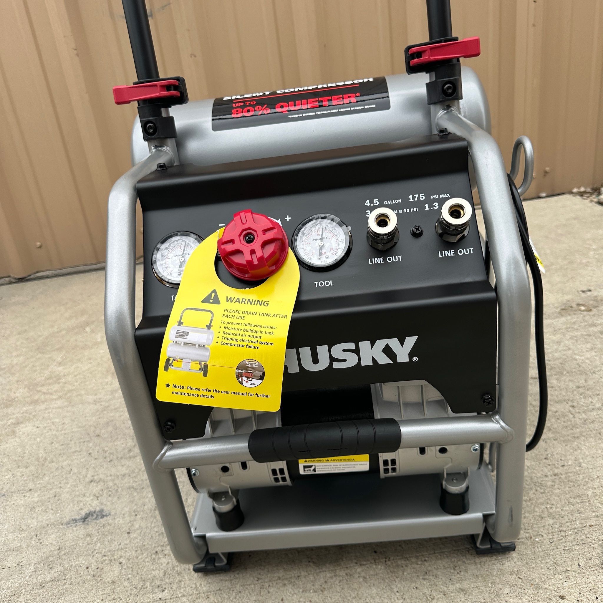Husky Air Compressor 4.5 Gal. 175 PSI 