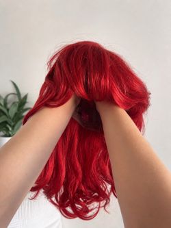 Red Remy Human Hair Wig 16” – Full Lace – Paid $300+