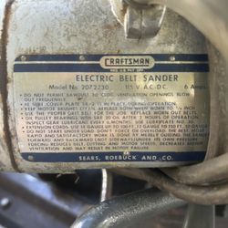Craftsman Vintage Belt Sander 