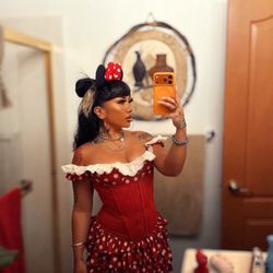 OUTCAST CLOTHING MARGAUX MINI DRESS RED SIZE M