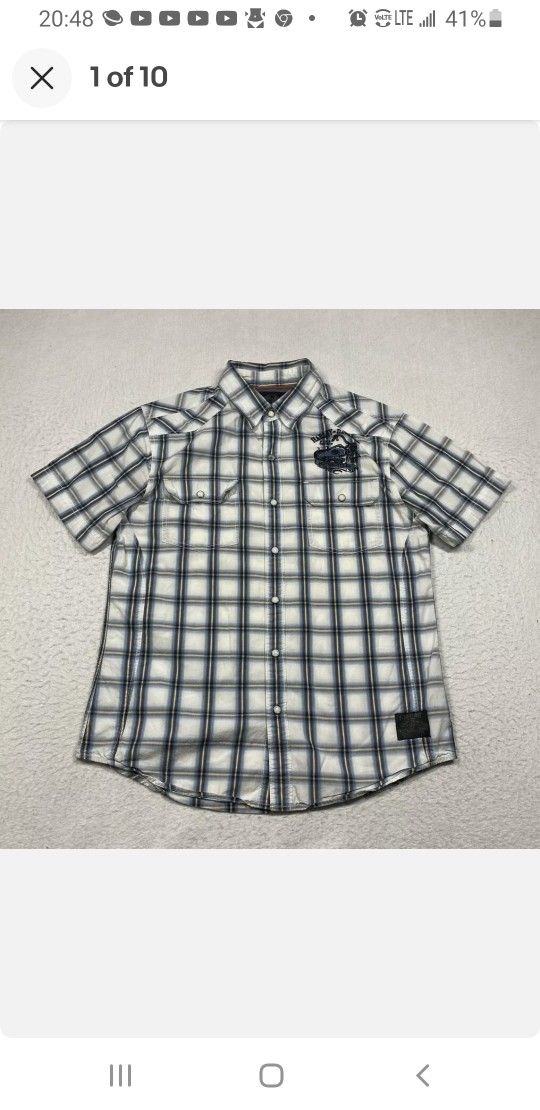 Harley Davidson Plaid Shirt