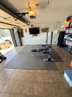 Exercise Mat Floor Approximately 12 feet 9” x 10 feet 11”