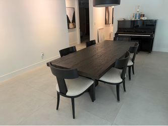 RH Ludlow dining table + 6 chairs